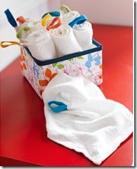 petites serviettes lavables
