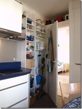 mini-arrière cuisine dans petite cuisine