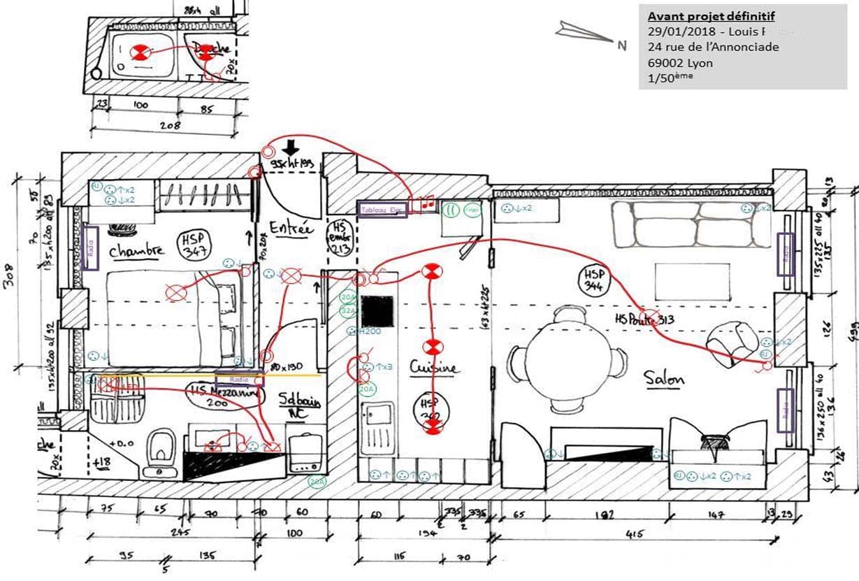 reconversion architecte d'intérieur : dessiner un plan électrique avec l'Atelier HOME