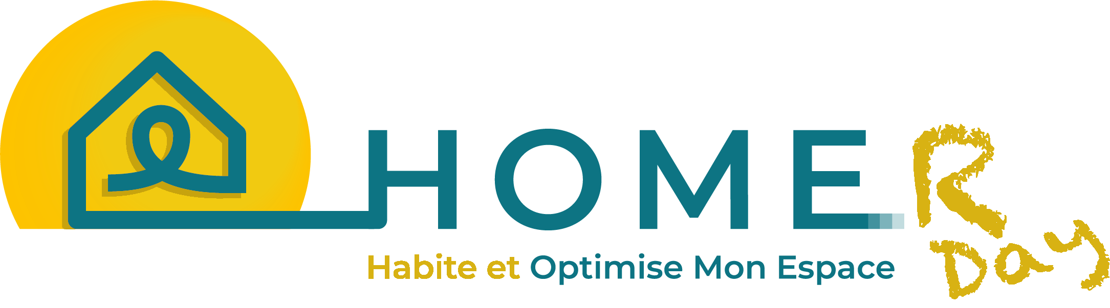 LOGO HOMER DAY BLEU doré