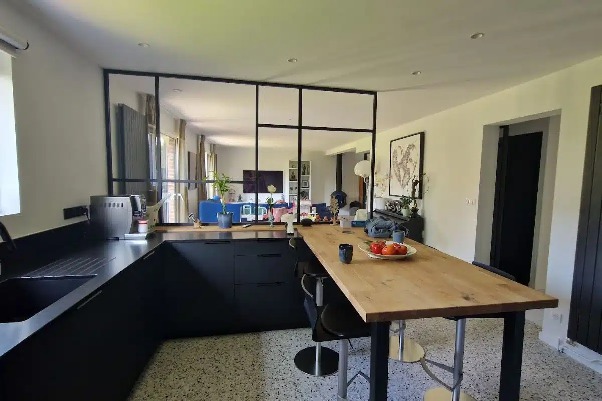 cuisine moderne verriere cuisine moderne espace repas