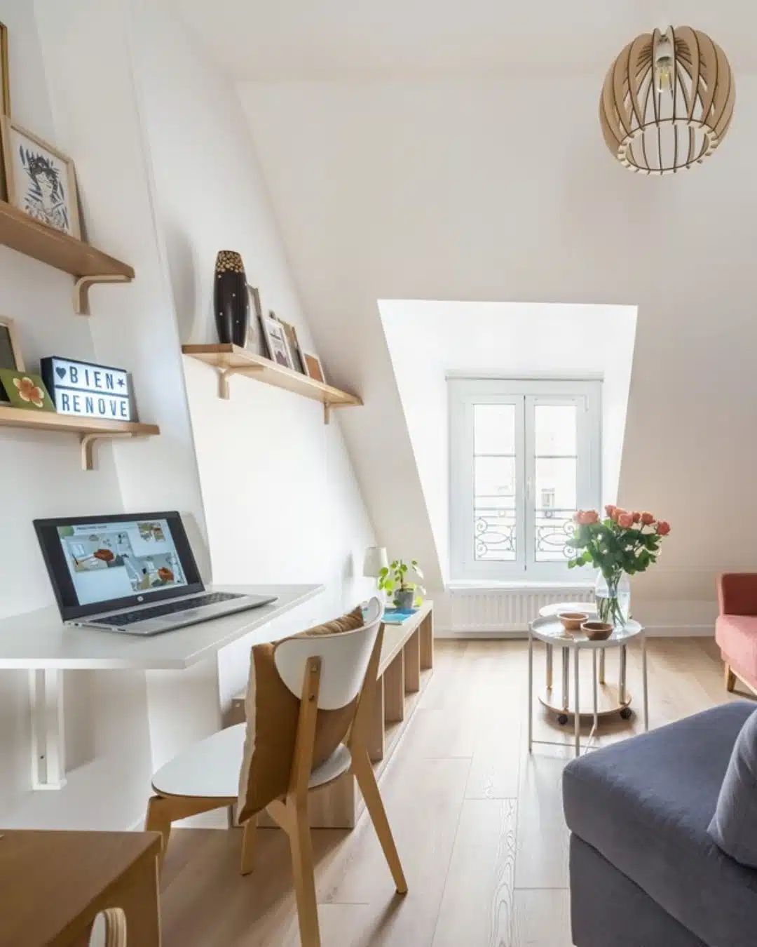 3 appartement sous les toits salon