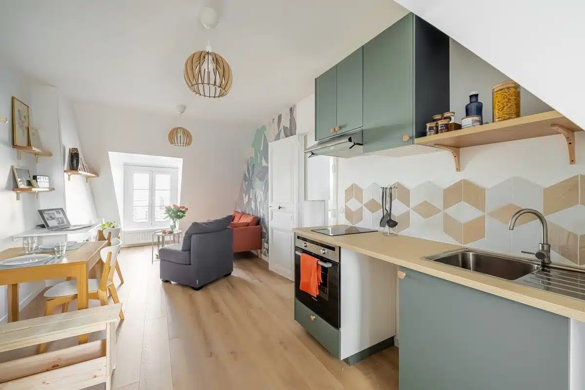 appartement-sous-combles-apres-1 rénovation appartement sous les toits paris batignolles