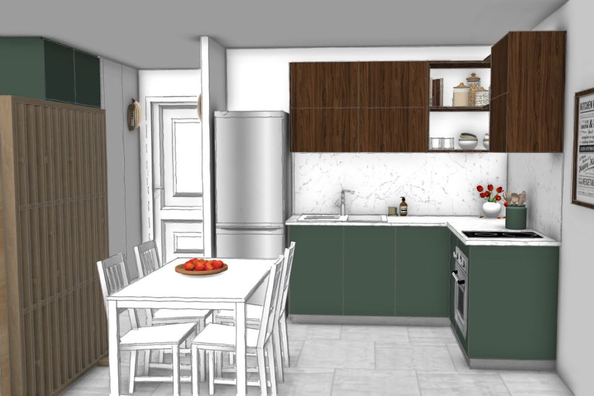 cuisine-apres T2 VEFA cuisine 3D