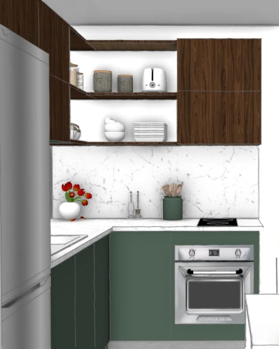 optimisation-T2-vefa-5 grand linéaire de rangements sur le palier