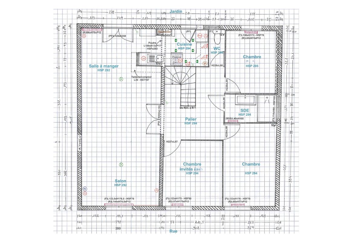 moderniser-maison-ancienne-plan-initial Plan EDL du projet moderniser une ancienne maison