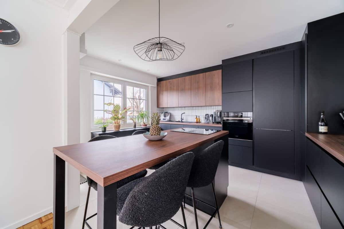 cuisine ouverte sur le séjour salle à manger 