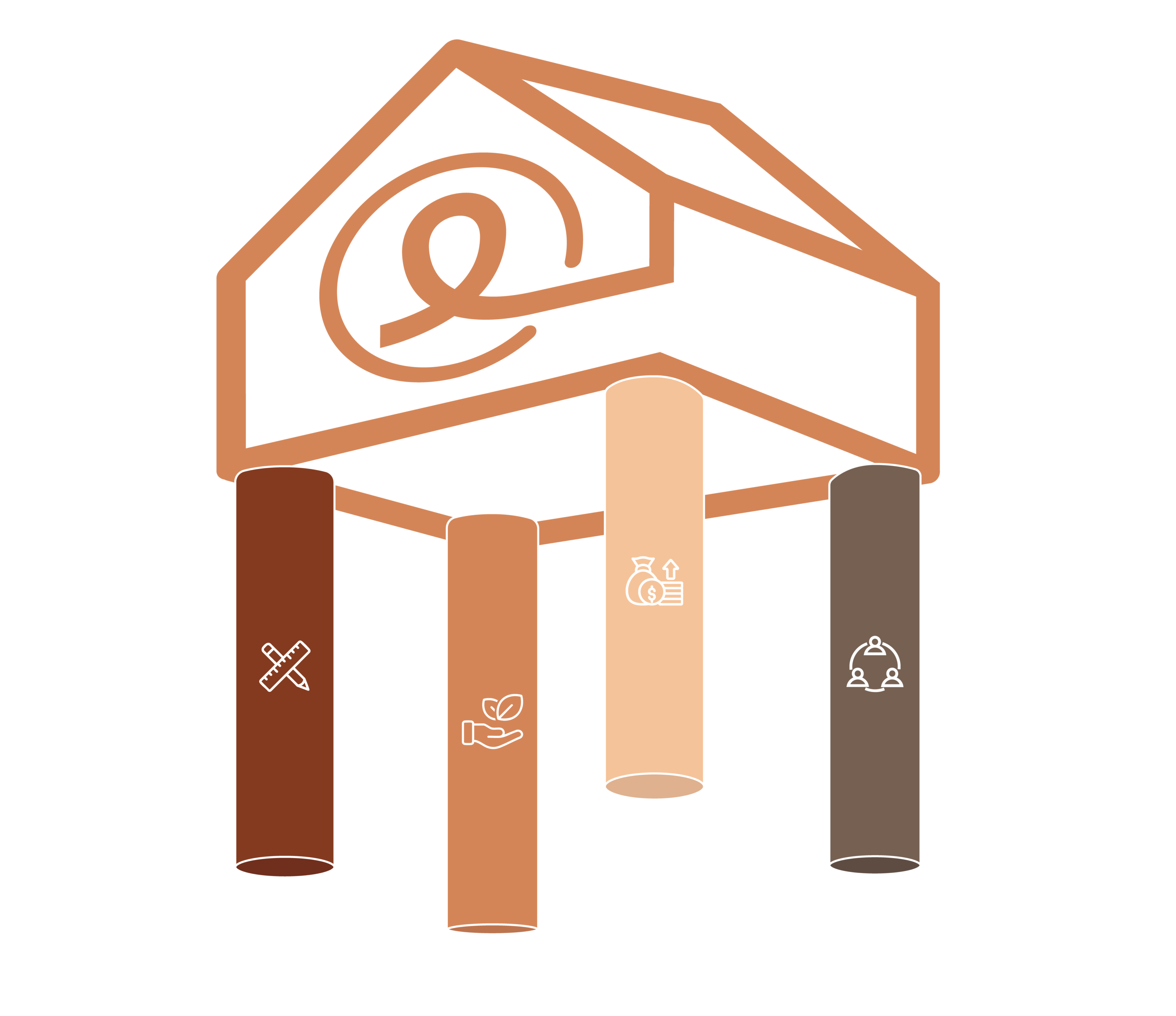 piliers-agence-ome Les piliers de l'architecture pertinente pour des projets d'optimisation d'espace 0 regret.
