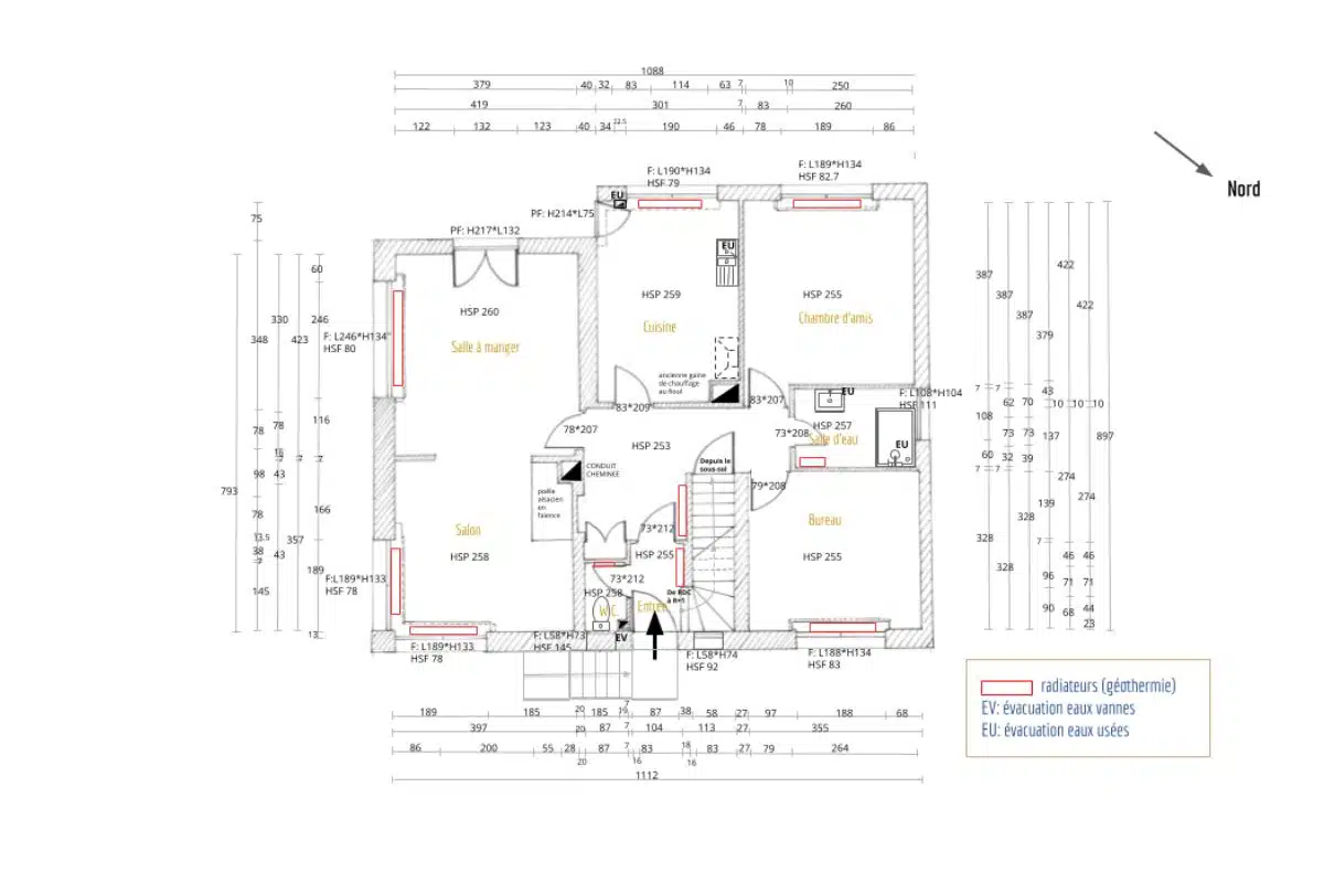 plan-EDL-etat-des-lieux aménagement petite entrée maison plan EDL