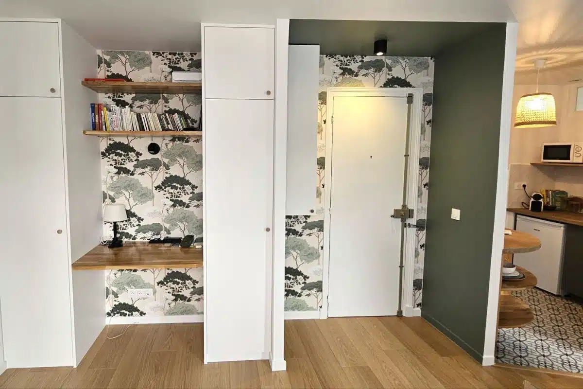 avant-apres-renovation-t2-30m2 avant après rénovation d'un T2 de 30m2 à Paris