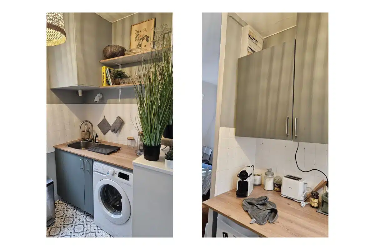 cuisine-avant rénovation T2 30m2 Paris cuisine avant