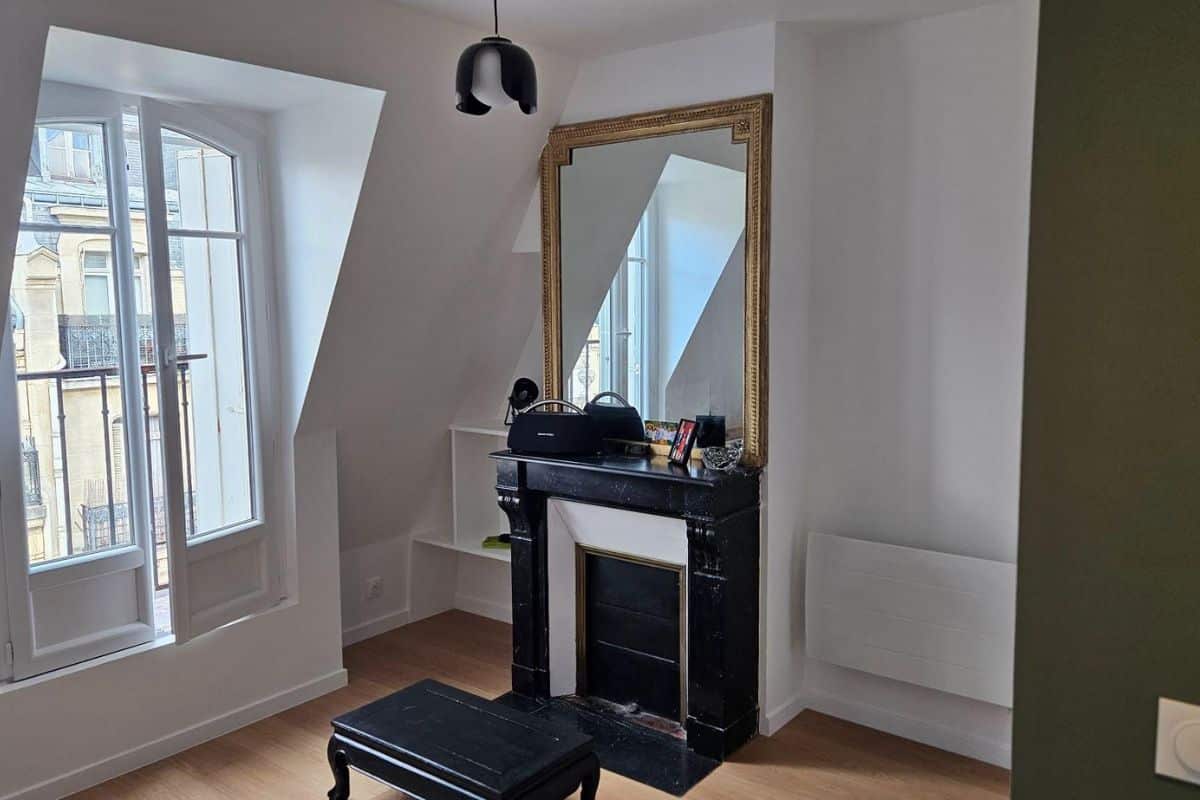 rénovation T2 30m2 Paris salon après