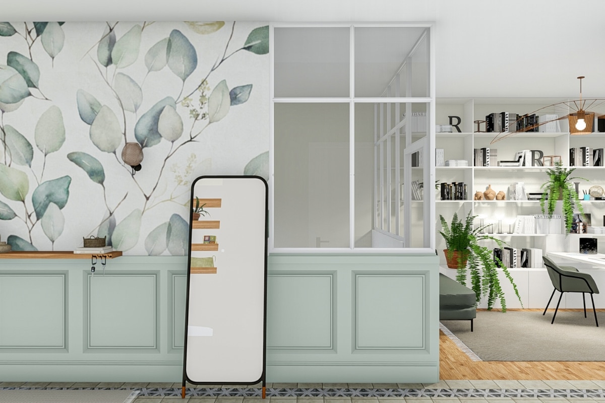 rénovation maison de ville entrée après